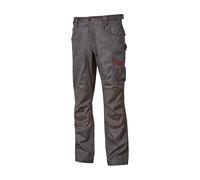 U-Power Pantalón de trabajo Nimble DW084GM-46 – bolsillos, rodillera ergonómica, Gris Meteorite 46