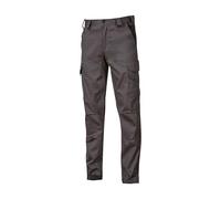 U-Power ST211GI Linea Smart Modelo Guapo Pantalones de Trabajo, 98% Algodón/2% Spandex, Grey Iron, S Tamaño