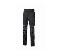 U-Power PE257BC Modelo ATOM Pantalones, 90% Nylon/10% Spandex, Black Carbon, S Tamaño