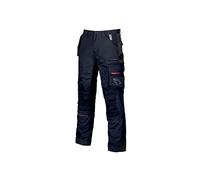 U-Power RACE, pantalón de trabajo para hombre, pantalón cargo con cintura elástica, con bolsillos para rodilleras, multibolsillos, tela cómoda, ropa exterior resistente y duradera - Deep Blue 44