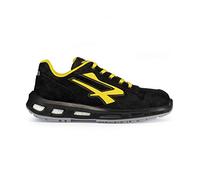 U-Power Red Lion Bolt, zapatos de seguridad unisex, ligeros, flexibles, de cuero antipinchazos, con inserto Infinergy, con puntera de aluminio - Black & Yellow 37