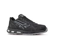 U-Power Red Lion Carbon, zapatos de seguridad unisex, ligeros, flexibles, de cuero antipinchazos, con inserto Infinergy, con puntera de aluminio - Grey 44