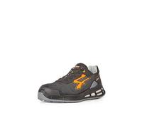 U-Power Red Premium Irvin, Zapatos de Seguridad Bajos con Empeine de Nailon Transpirable, Puntera AirToe Aluminium, Suela Infinergy, Sistema antiperforación, Nero Arancione Fluo, 38 EU