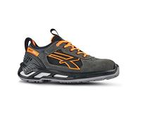 U-Power RS20016-48-Calzado Gama Red 360 Modelo Ryder ESD S1P SRC Talla, Zapatos de Seguridad y contra Incendios Unisex Adulto, Negro Y Naranja, 48 EU