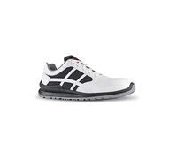 U Power Scarpe Antinfortunistiche Da Lavoro,Mod.Mika S S1ps Fo Sr,puntale Antiperforazione No Metal, Zapatos de Seguridad y contra Incendios Unisex Adulto, Blanco Gris Plomo, 45 EU