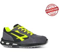 U-Power Red Lion® Yellow, Leather Zapatos de seguridad, Zapatillas deportivas ligeras antipinchazos unisex, suela Bast, inserto Infinergy, con puntera de aluminio - Yellow 38