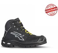 U-Power Botas de seguridad Silver Ultra resistentes S3 SRC CI ESD 41 Negro/Amarillo