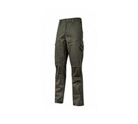 U-Power ST211DG Linea Smart Modelo Guapo Pantalones de Trabajo, 98% Algodón/2% Spandex, Dark Green, 2XL Tamaño