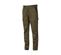 U-Power ST211DG Linea Smart Modelo Guapo Pantalones de Trabajo, 98% Algodón/2% Spandex, Dark Green, XL Tamaño