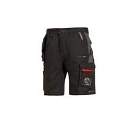 U-Power START, Pantalones cortos tipo cargo para hombre, medio pantalón ajustado, con cierre de botones, bolsillos múltiples grandes, tejido de algodón elástico, ropa de abrigo cómoda - Black Carbon 48