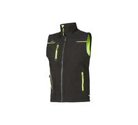 U-Power Universe - Chaleco Softshell, con forro de microfibra, tejido impermeable, cortavientos, transpirable, cremallera completa, multibolsillos