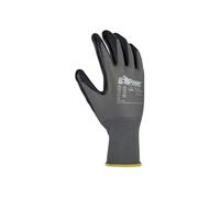 U-Power Valzer - Guantes de trabajo de protección contra accidentes - Soporte de poliéster - Revestimiento de nitrilo - Protección de riesgos mecánicos - Color gris 8/M