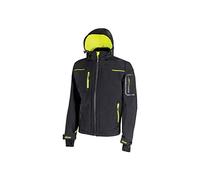 U-Power - Veste Softshell de travail imperméable noire SPACE 2XL Noir