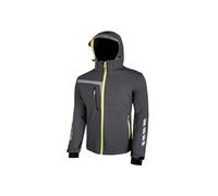 U-Power - Veste Softshell déperlante grise Stretch QUICK 3XL Gris