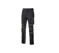 U-Power WORLD, Pantalones cargo ajustados, con múltiples bolsillos delanteros y laterales, pantalones cómodos y elásticos, con botón delantero, tela transpirable(BLACK CARBON_XL)