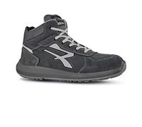 U-Power - Zapatillas de seguridad altas MERAK S3 SRC ESD - Gris - Red UP RU10144 - U-Power, gris, 44 EU