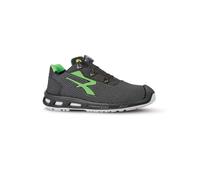 U-Power - Zapatillas de seguridad bajas MONSTER BOA S3 ESD SRC - Gris - Verde - Red Lion RL20366 - U-Power