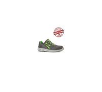 U Power Zapatillas de Seguridad Unisex Summer S ESD S1ps Fo Sr, Gris Plomo Verde Fluorescente, 45 EU