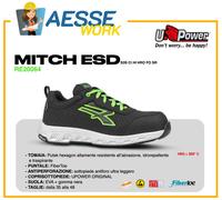 U Power Zapatos De Seguridad Red Ego Upower Mitch ESD S3S CI HI HRO FO SR