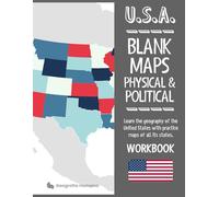 U.S.A. Blank Maps: Learn United States geography with blank maps of all the states and territories of the country (U.S.A. Map by map: Learn United ... the states and territories of the country)