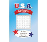 U.S.A. Word Search: 50 State Themed Puzzles for each of the 50 States | 6x9, 100 pages | 50 Puzzles with solutions