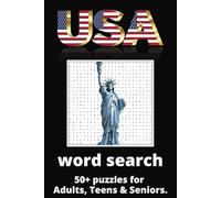 U.S.A. Word Search Puzzle Book: Word Searches with Easy to Read Print about the U.S.A. | 6x9 inches, 110 pages | 50+ puzzles... perfect gift for vacations, holidays, and just for fun!