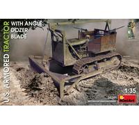 U. S. Armored Tractor Con Ángulo Dozer Blade Plástico Kit 1 :3 5 Modelo Miniart