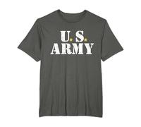 U.S. Army in Stencil Font and Star Logo Camiseta