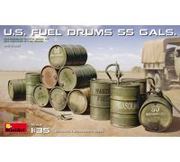 U. S. Fuel Drums (55 Gals Diorama 1 :3 5 Plástico Modelo Kit Miniart