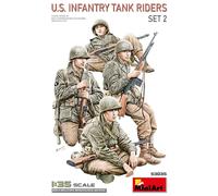 U. S. Infantry Tank Riders. Set 2 1 :3 5 Figura Plástico Modelo Kit Miniart