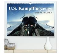 U.S. Kampfflugzeuge. Impressionen (hochwertiger Premium Wandkalender 2026 DIN A2 quer), Kunstdruck in Hochglanz: Die faszinierende Technik der Luftwaffe