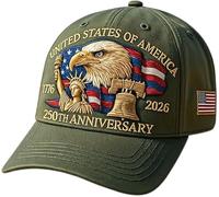 U.S. Marine Corps - Gorra de béisbol ajustable con estampado de águila cóndor, estilo patriótico, para hombre y mujer, D, Talla única
