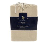 U.S. Polo Assn. All Season Soft and Cozy T-Shirt Material 1800 Thread Count 4-Piece Heather Jersey Sheet Set