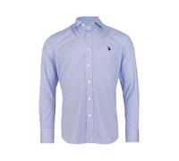 U.S. POLO ASSN. Camisa azul claro / blanco XL EUR