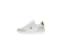 U.S.POLO ASSN. CODY003M/DYS2, Zapatillas Hombre, Blanco Verde Oliva, 38 EU