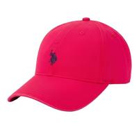 U.S. Polo Assn. Concept One Small Polo Pony Logo Baseball Hat, 100% Cotton, Adjustable Cap, Red