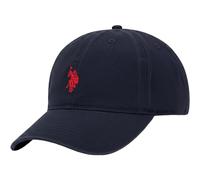 U.S. Polo Assn. Gorra de béisbol Ajustable de algodón con ala Curvada para Hombre con Logotipo Bordado de pequeño Poni, Azul Marino, Taille Unique