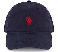 U.S. Polo Assn. Gorra de béisbol Ajustable de algodón con ala Curvada para Hombre con Logotipo Bordado de pequeño Poni, Azul Marino, Taille Unique
