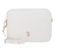 U.S. POLO ASSN. Bolso mujer bandolera Crossbody doble cremallera New Mansion Amarillo Amarillo Negro Blanco Blanco Azul Cielo Skyway, Color blanco.