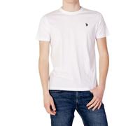 U.S. Polo Assn. Men's Crew Neck Small Pony T-Shirt, White, L