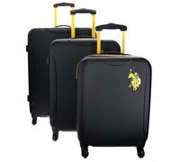 U.S. POLO ASSN. NewLeader Hard Case Trolley Set CS+M+L Black