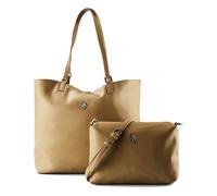 U.S. Polo Assn. Rogersville bolso de mano reversible L 33 cm beige