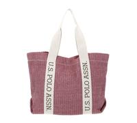 U.S. POLO ASSN. Beach Straw Shopper L Rose