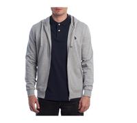 U.S. Polo Assn.- Sudadera con cremallera y herencia deportiva- Sweatshirts & Hoodies- Hombre- Gris- 2XL- Sudadera con cremallera y herencia deportiva
