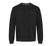 U.S. Polo ASSN. Sudadera para hombre, aspecto informal de negocios, algodón puro, transpirable y elegante, M, Negro