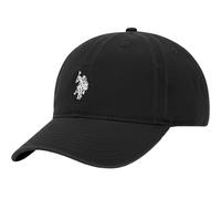 U.S. POLO ASSN. Us Polo Assn. Gorra de béisbol de algodón, Ajustable, Borde Curvado con Logotipo de pequeño Pony Bordado, Negro, Talla única (Pack de 6) para Hombre