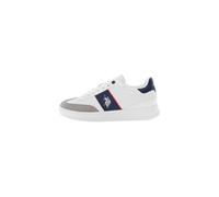 U.S. Polo Assn. - Zapatillas CAMPY001M/5YS4 en sintético, Blanco-Azul-Gris Claro (43)