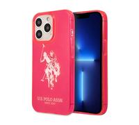U.S Polo Funda para iPhone 13 Pro Max Elegante Colección Caballo Grande, Rosa