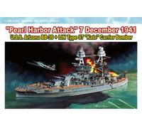 U. S. S. Arizona BB-39 + Ijn Type 97'' Kate ''Carrier Bomber 1:700 Plástico Kit