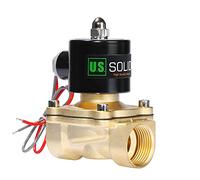U.S. Solid 24V AC 1" G Válvula de solenoide eléctrica Latón Normalmente Cerrado Solenoid Valve Impulsado Directamente para Agua Aire Aceite Diesel Viton Material del sello